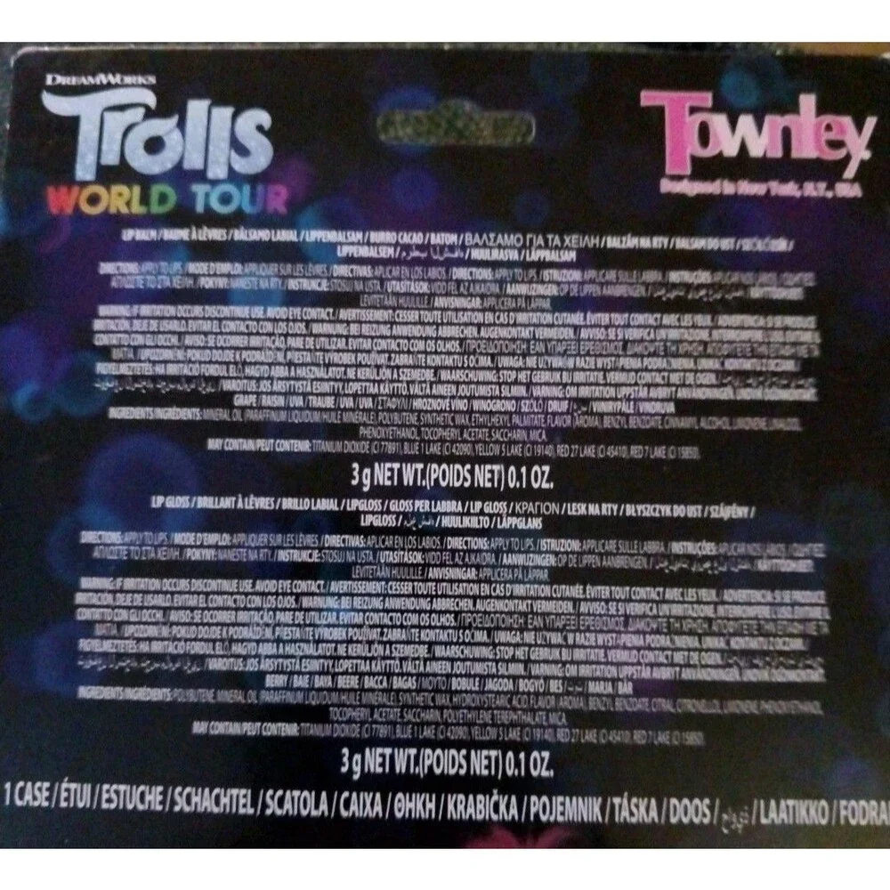 Lip Balm & Treatments 6 piece Set - Trolls, Peeps, L.O.L. Surprise, Emoji-New